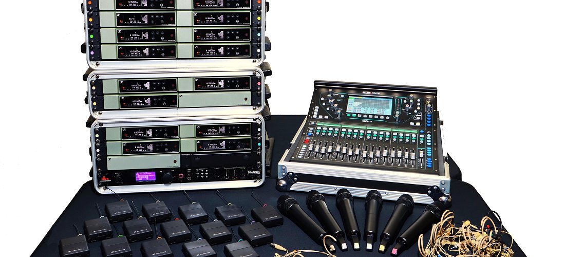 Sennheiser EW-D wireless systems and Allen & Heath SQ5 mixing desk Sennheiser EW-D wireless systems and Allen & Heath SQ5 mixing desk